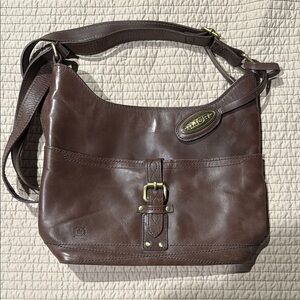 Brown leather Born purse in good used condition